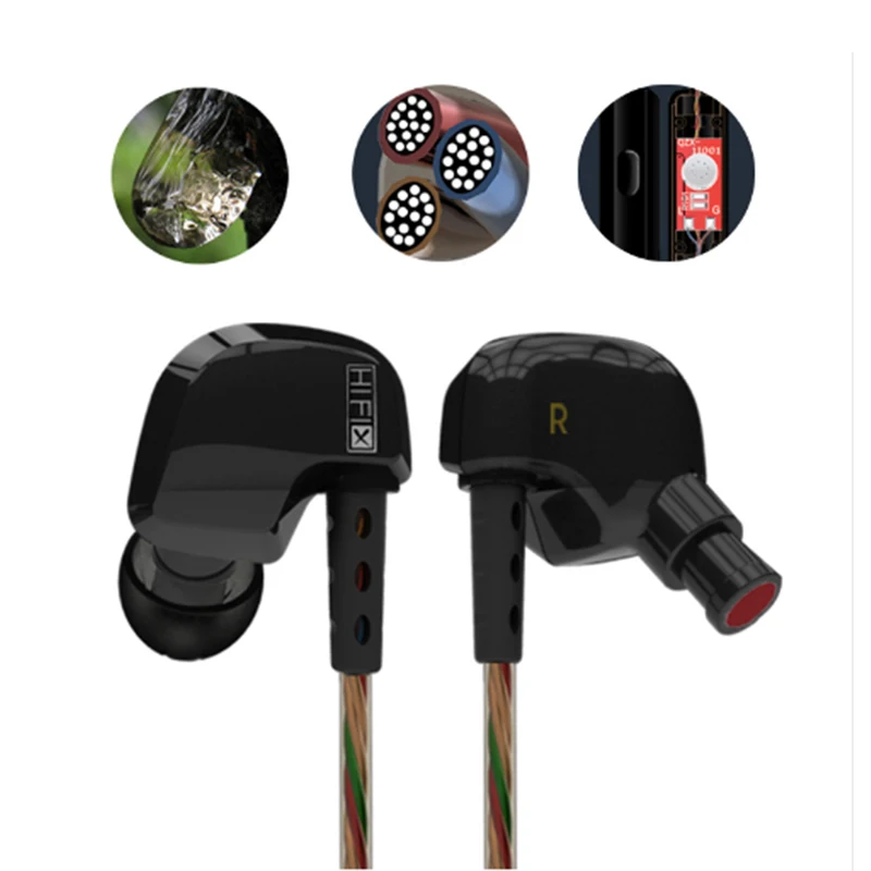 KZ HD9 Наушники Hi-Fi спортивные наушники медные ушные вкладыши для бега с микрофоном