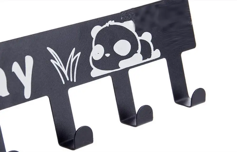 2019 новый мультфильм 6-хук Ванная комната Органайзер вешалка Титан Сталь дома