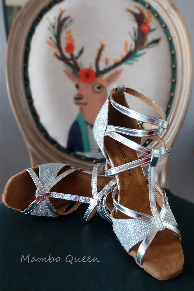 Женские туфли для латиноамериканских танцев бальные с мягкой подошвой простая