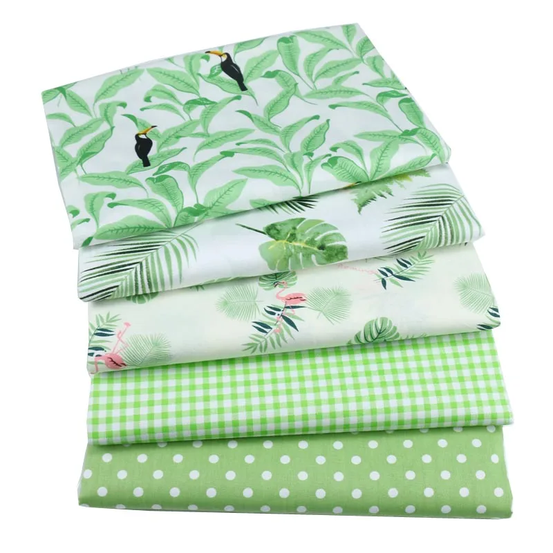 Хлопчатобумажная саржевая ткань с мультяшными волнами и цветочным принтом для