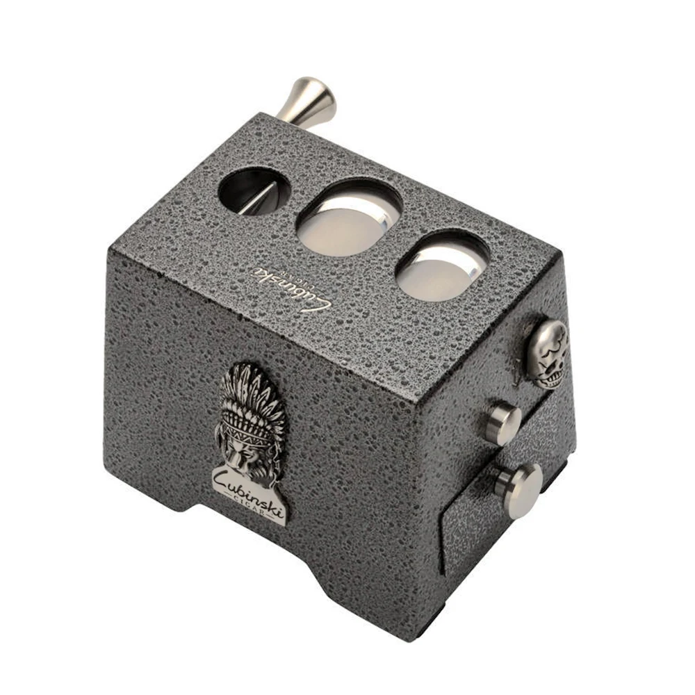 LUBINSKI Cigar Cutter настольный стол гильотина 3 размера резак(V и прямой) из нержавеющей стали литой корпус, упакованный в подарок b