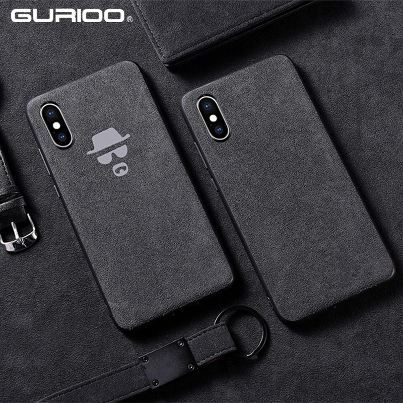 Bat Solid color Fur Cover case For iphone 6 6S 7 8 Plus 11 Pro X XR XS MAX 2019 Alien Soft Shell Leather Mobile Phone Case |