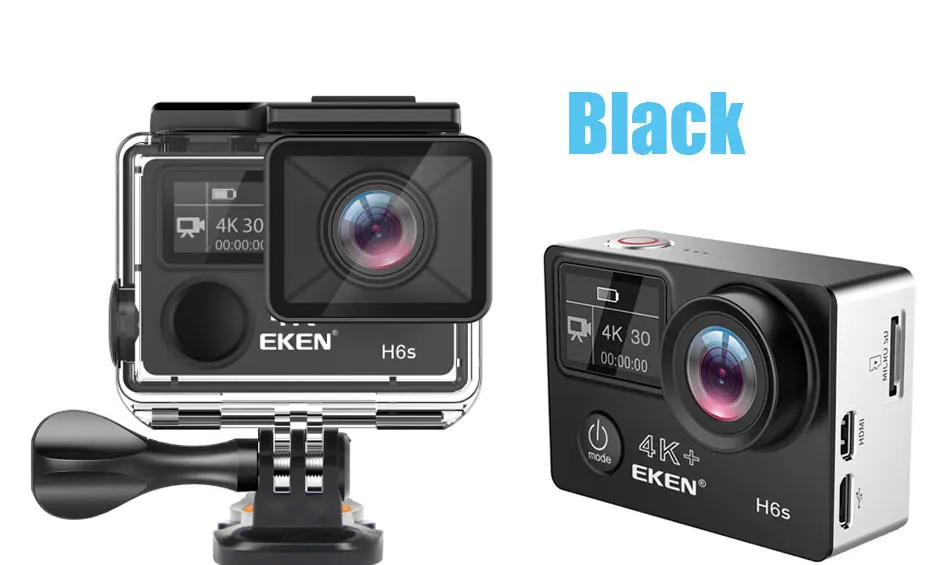 Оригинальная Экшн-камера eken H6S Ultra HD 4k 30fps с чипом Ambarella A12 внутри 30 м водонепроницаемая Спортивная камера EIS go pro cam dvr