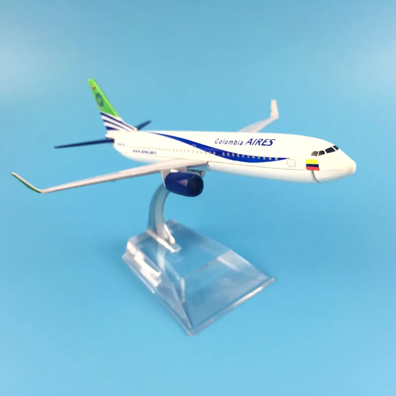 Бесплатная доставка 16 см Колумбия AIRES B737 800 металлический сплав модель самолета