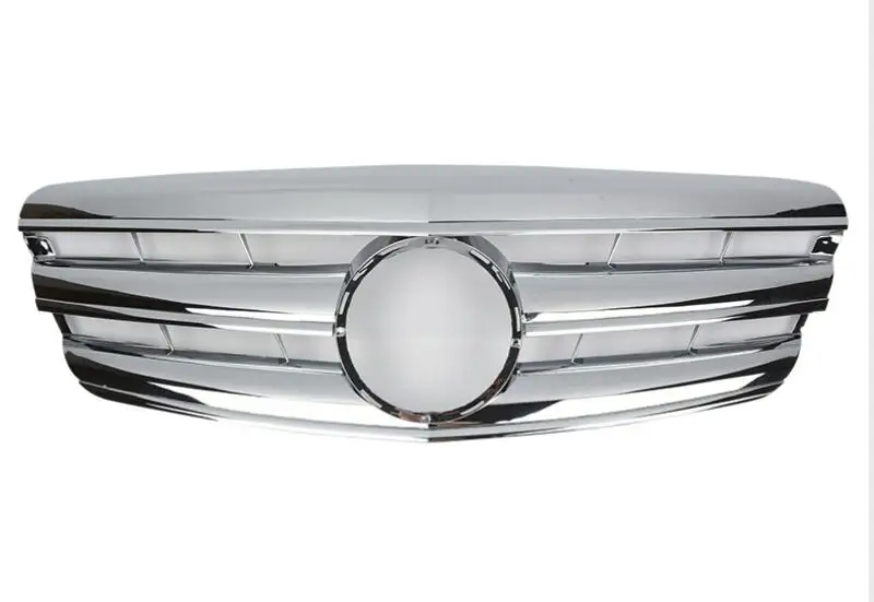 chrome Для Mercedes Benz S класса W221 2006-2009 с эмблемой CL Стиль переднего бампера гонки решетка - Цвет: chrome
