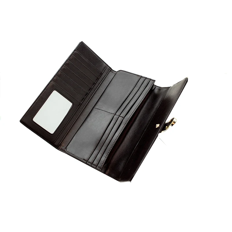 2018 женские кошельки в сетку клатч из натуральной кожи трехскладной длинный