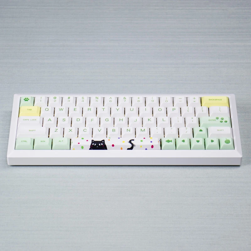 YMDK 136 DSA Dye Sub полный набор ключей Peeking Cat для MX механическая клавиатура filco Ducky 104 TKL 61 KBD75 Kira 96 YMD96 XD64 Tada68
