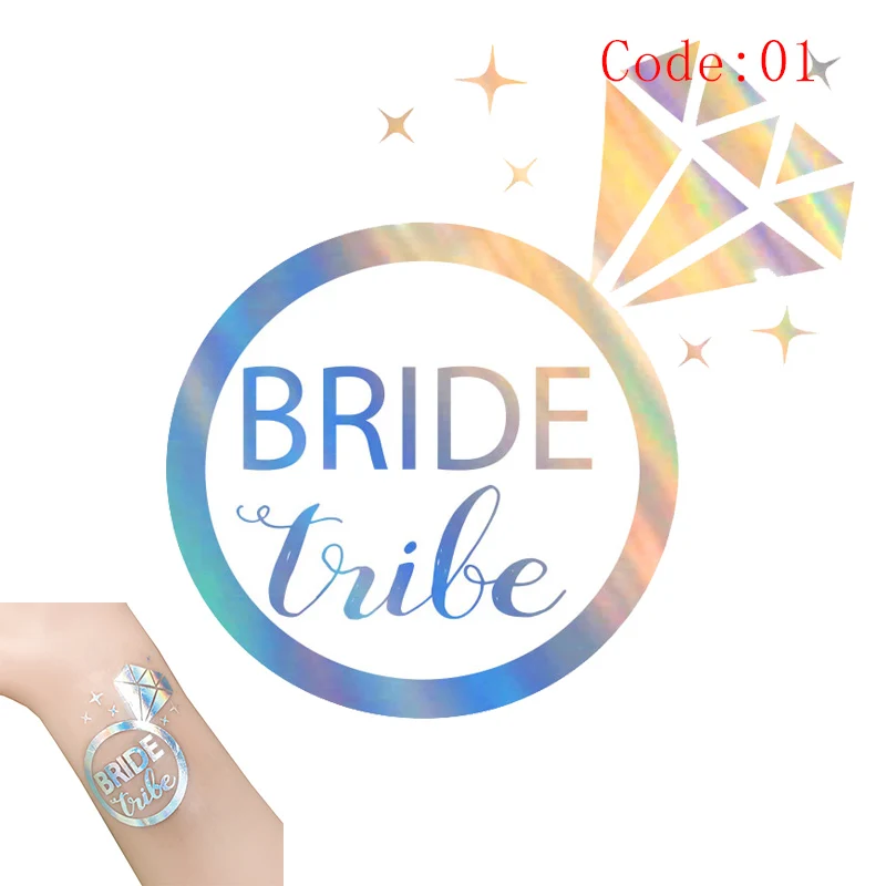 Свадебные украшения команда невесты to be татуировки сувениры Boda наклейки украшения для вечеринки сделанные своими руками Девичник Вечерние