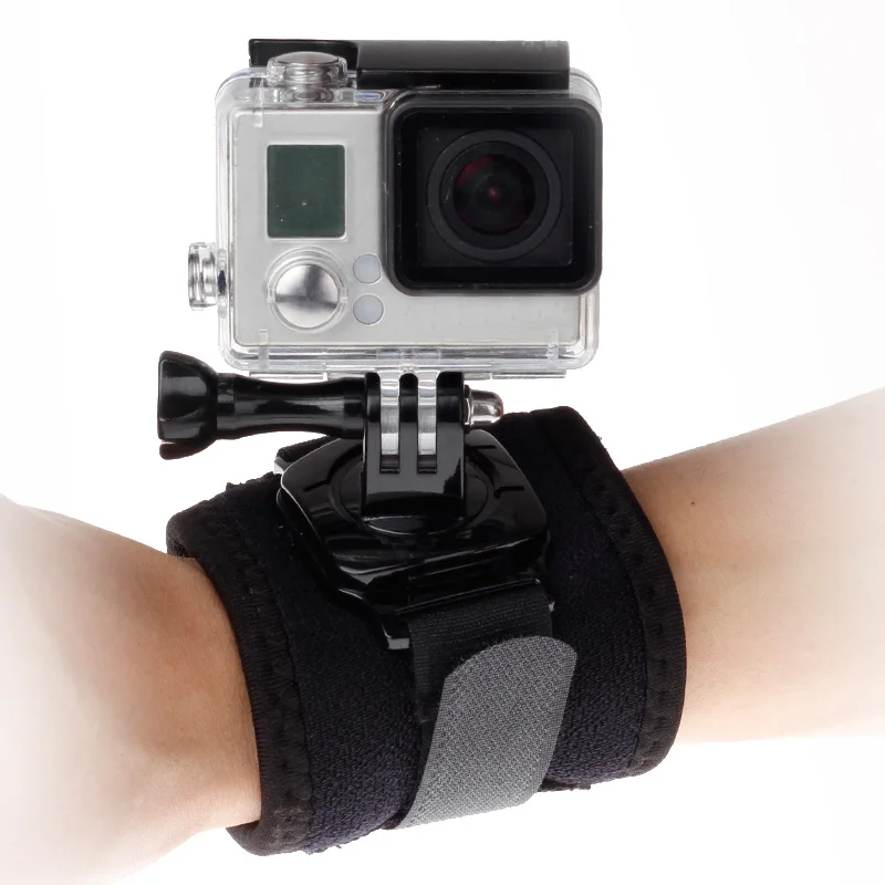 Вращающийся на 360 градусов ручной ремешок для GoPro Hero 8 7 5 6 4 3 Session Xiaomi Yi 4K SJCAM EKEN нарукавный ремень Go Pro Аксессуары
