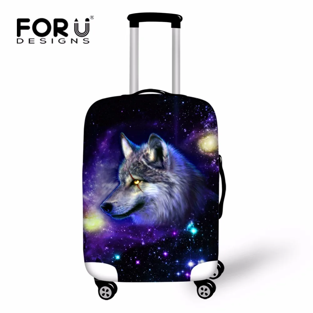 FORUDESIGNS/Эластичный путешествия Чемодан крышка Водонепроницаемый печать лошадь