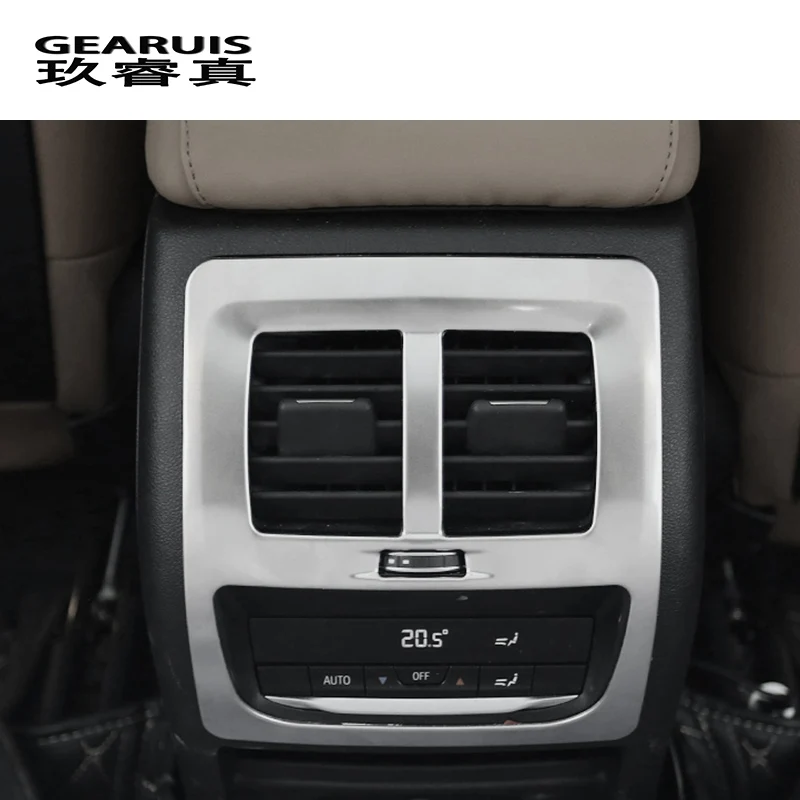 

Car Styling Rear Center Console Air Outlet Air Conditioning Vent Decorative Cover Frame Stickers For BMW X3 G01 Auto Accessories
