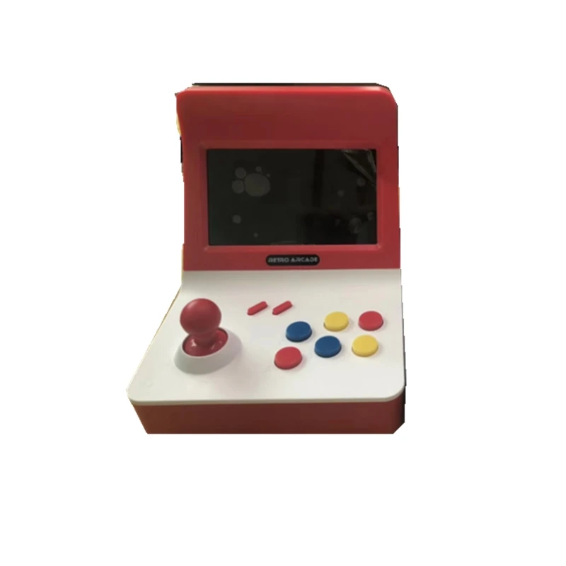 Red RS 07 мини игровая консоль 4,3 дюймов Встроенный 3000 игры Ручной игровой консоли 18650 2200 мАч поддерживает TF карты до 32 г - Цвет: Red