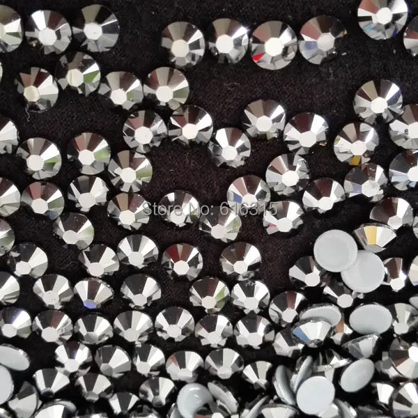 Ss20 5 мм Серебряная плоская задняя сторона Горячая фиксация горный хрусталь для