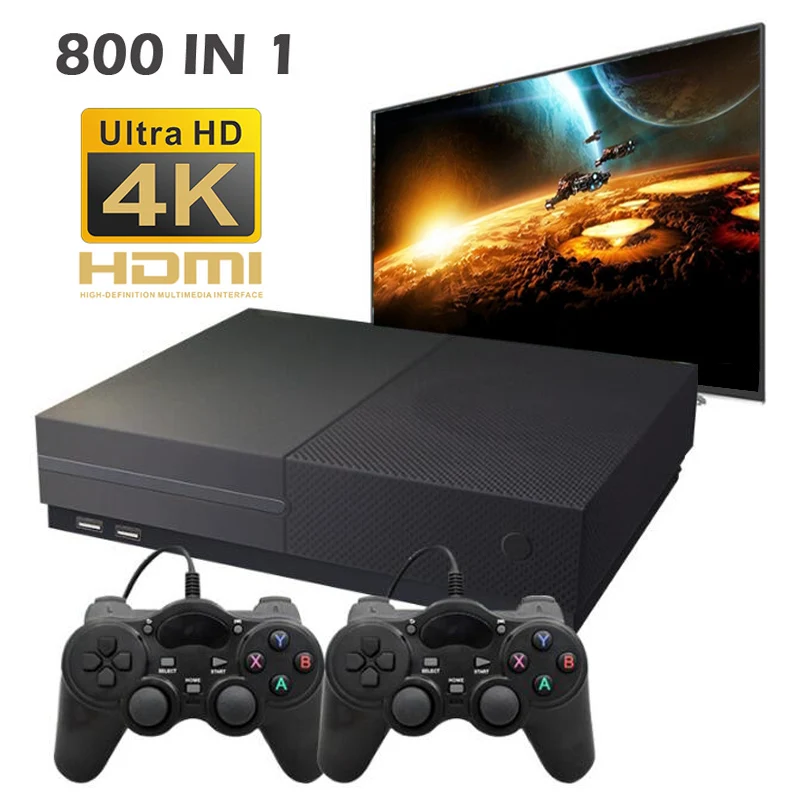 FKISSME 64 бит Поддержка 4K Hdmi выход AV Ретро видео игровая консоль 800 классические Семейные видеоигры Ретро игровая консоль для ТВ X PRO