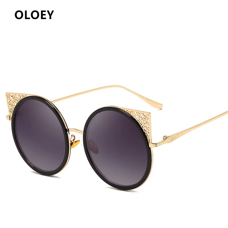 Новинка европейские и американские трендовые солнцезащитные очки OLOEY в круглой