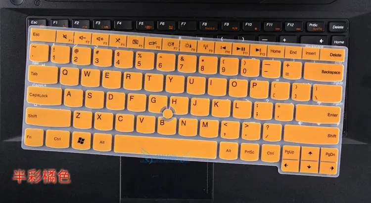 Силиконовый гель протектор клавиатуры кожного покрова для lenovo ThinkPad T530 T530i T460 T450 T440 T431 T430 T430u T430s L450 L440 l430 - Цвет: Orange