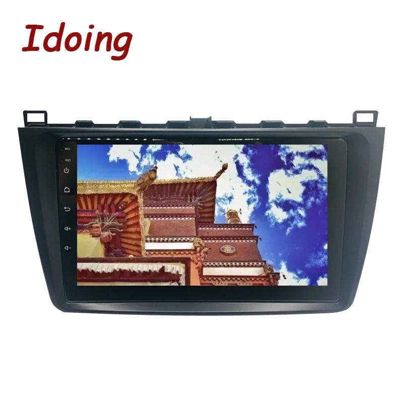Idoing 1Din Android8.0 автомобильный Радио мультимедийный плеер на руль подходит для Mazda 6 gps навигация 4G+ 64G Восьмиядерный 1080P Bluetooth