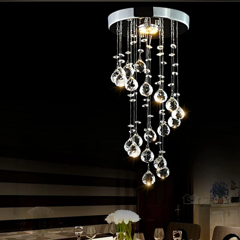 

Светодиодный потолочный светильник LukLoy K9, хрустальная лампа для гостиной, гостиницы, лобби, спальни, коридора, крыльца, декоративный потоло...