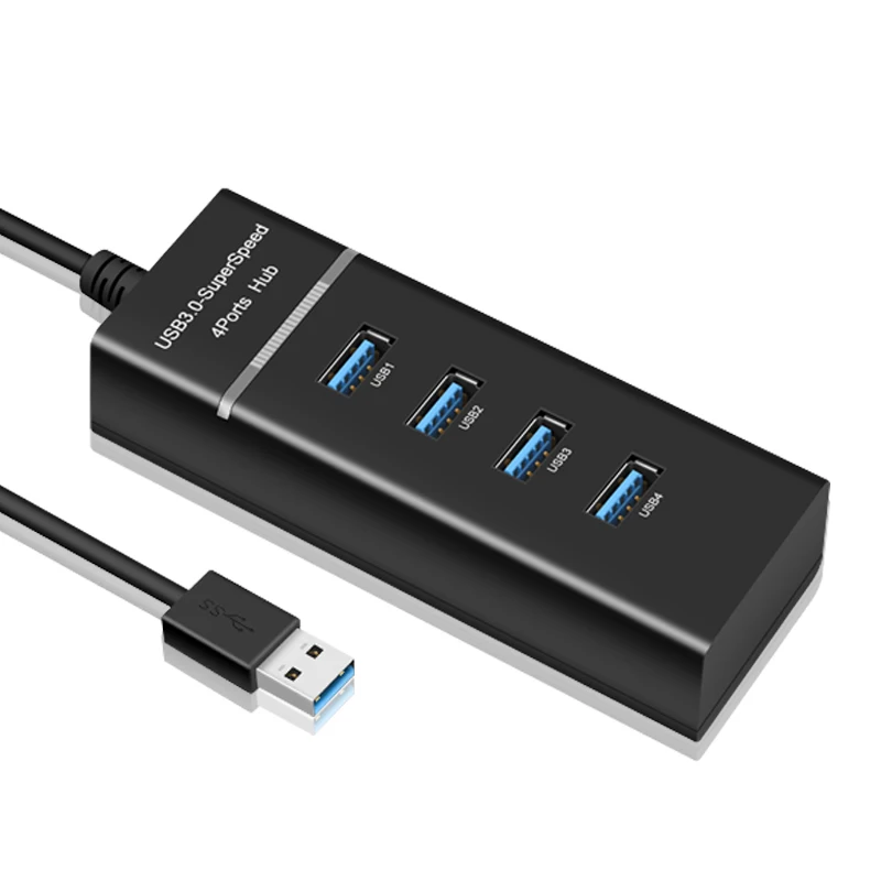 4 порта USB HUB Высокоскоростной 5 Гбит/с usb 3 0 концентратор для разветвитель хаб