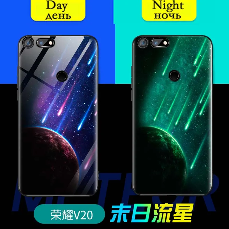 Светящийся стеклянный чехол для Huawei P20 Lite 2019 Nova 5 5i pro 3i P10 задняя крышка Honor 20 Pro 20S V20