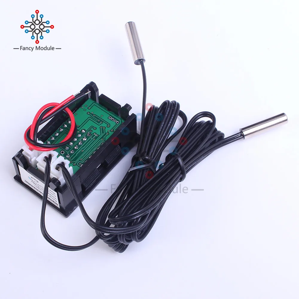Diymore DC 4-28 в двойной светодиодный цифровой термометр с 2 NTC 10 к Термостат Датчик температуры монитор тестер для автомобиля в помещении