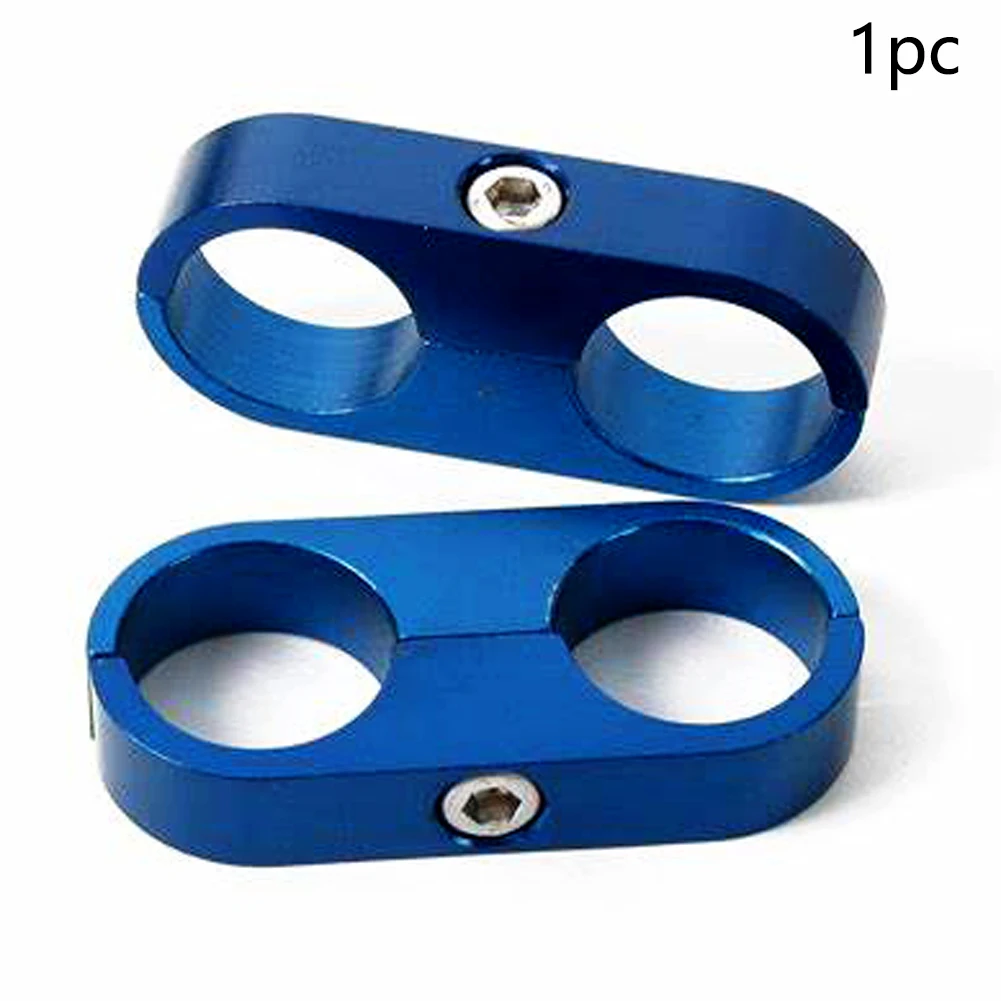 AN8 Hose Separator Easy Install Car Accessories Tool Durable Removable Modified Aluminum Alloy Clamp Dual Hole Keep Tidy Fuel | Автомобили