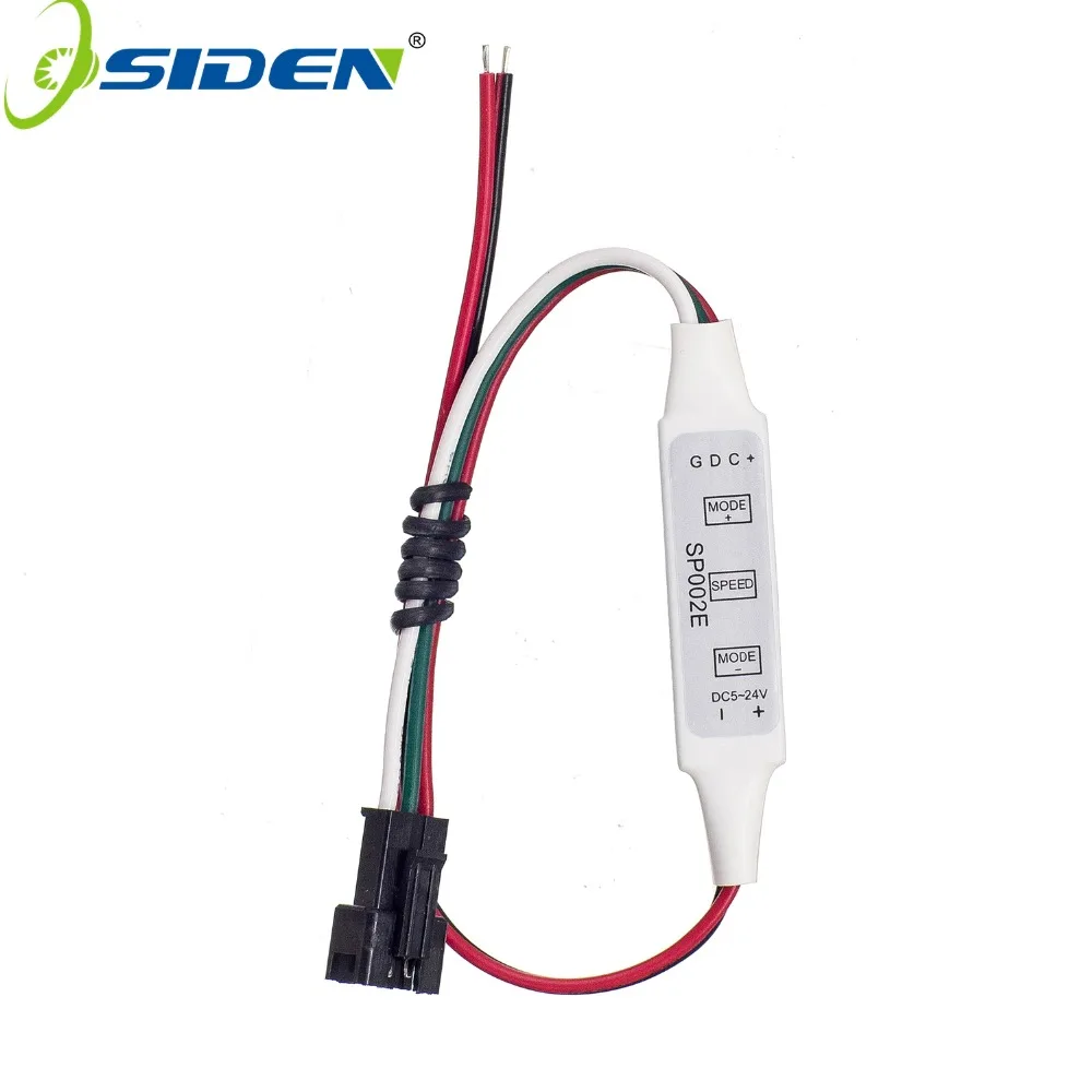 OSIDEN 50 шт. SP002E мини 3Key RGB контроллер соединитель для DC5V 12V 24V пикселей Dream Color WS2811 WS2812B