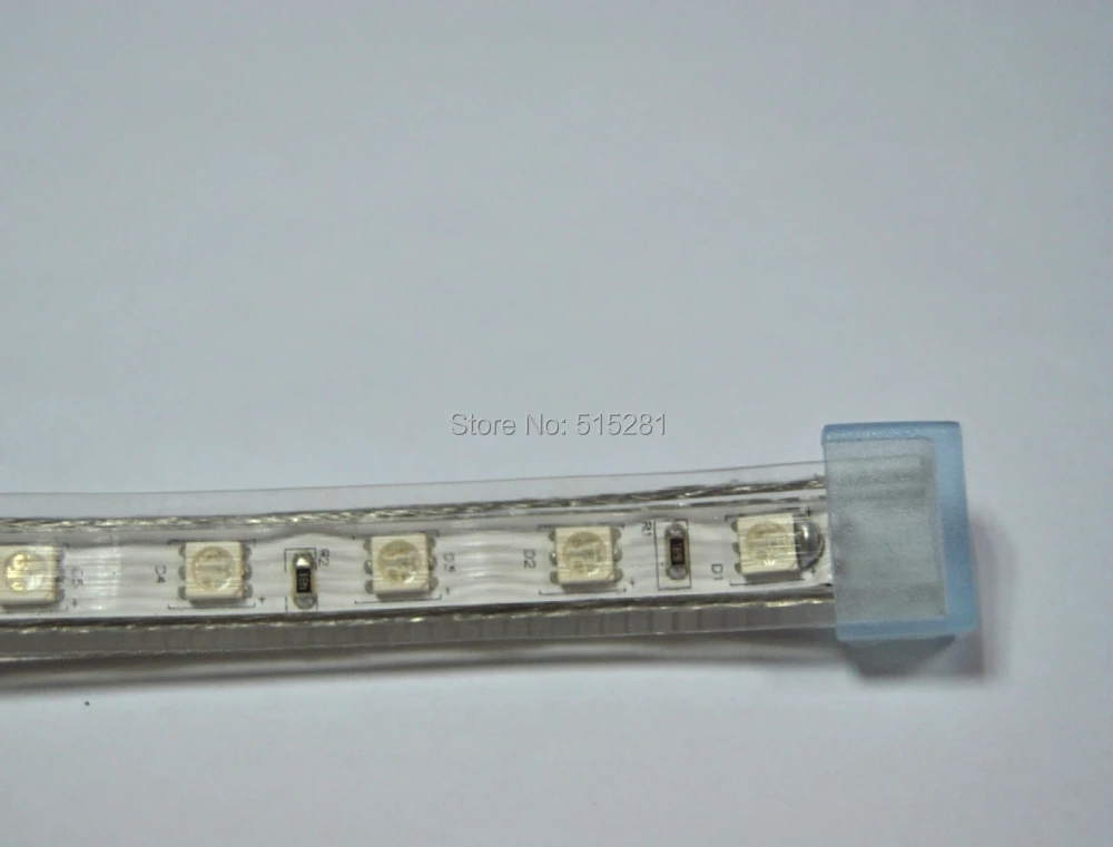 10 шт./упак. с торцевыми крышками/крышка для AC220V SMD 5050 RGB аксессуары для подключения светодиодной ленты для светодиодной ленты просты в установке
