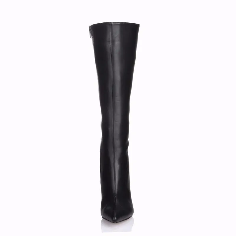 Женские зимние сапоги; женская обувь из искусственной кожи; Zapatillas botas zapatos mujer; женские сапоги до колена на высоком каблуке; женская свадебная обувь для вечеринок и клубов