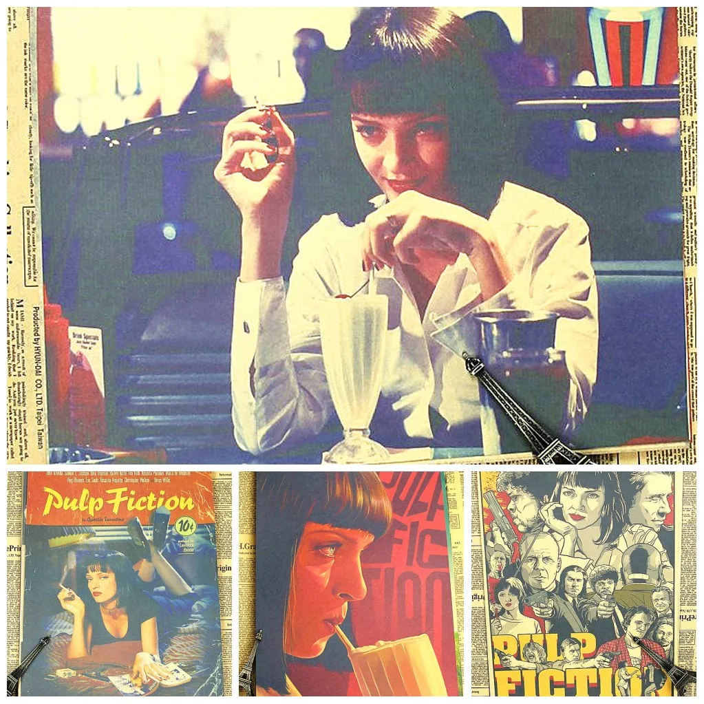 Криминальное художественное оформление классический фильм винтажный Ретро