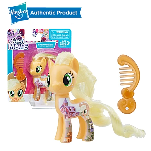 APPLEJACK FurReal Friends, My Little Pony с рисунком из мультфильма «Мой Маленький Пони» друзей 3-дюймовая пленка маленькие пони всех цветов радуги; платье в серии «Lyra Heartstring редкость фигурка коллекционная игрушка - Цвет: APPLEJACK