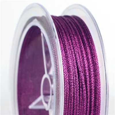 12 Diy аксессуары плетеный провод износ бисера шнур Ювелирная линия Золотой провод серебряный провод ядро Нефритовая линия 1 мм - Цвет: 12