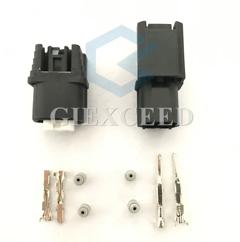 2 комплекта 2 Pin 6189-7036 HV 040 Женский Мужской автомобильный разъем ABS Датчик Socekt пресс переключатель катушка зажигания Разъем для Honda