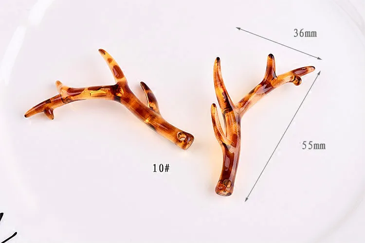 DIY серьги аксессуары японская и Корейская Смола прозрачный желе Янтарный рога серьги другие материалы кулон