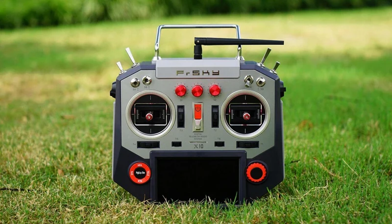 FrSky Horus X10 16 каналов передатчик TX режим дистанционного управления 2 Левая рука дроссельной заслонки серебристого и янтарного цвета для RC квадрокоптера