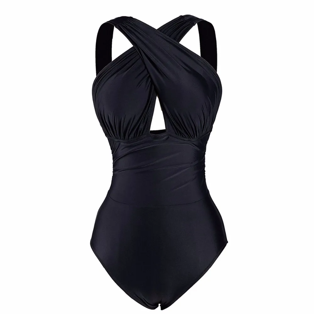 Купальные костюмы YOUDIAN цельный трикини винтажные купальники с высокой талией 1