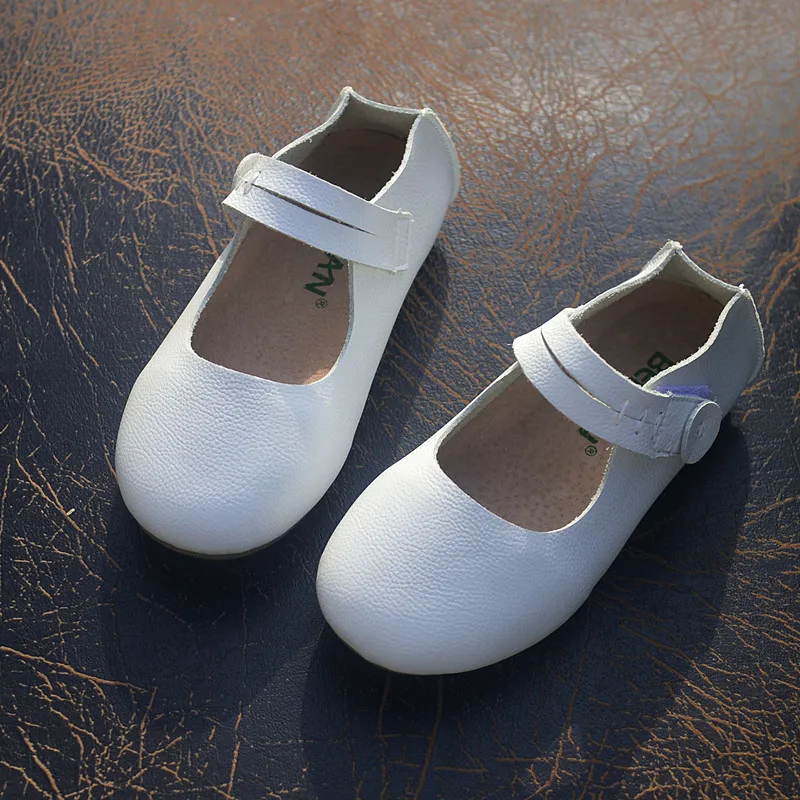 Детские кроссовки из натуральной кожи танцевальные балетки для девочек