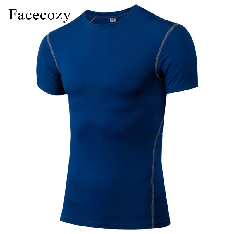 Facecozy мужские рубашки для йоги высокая эластичность топ фитнеса активного отдыха