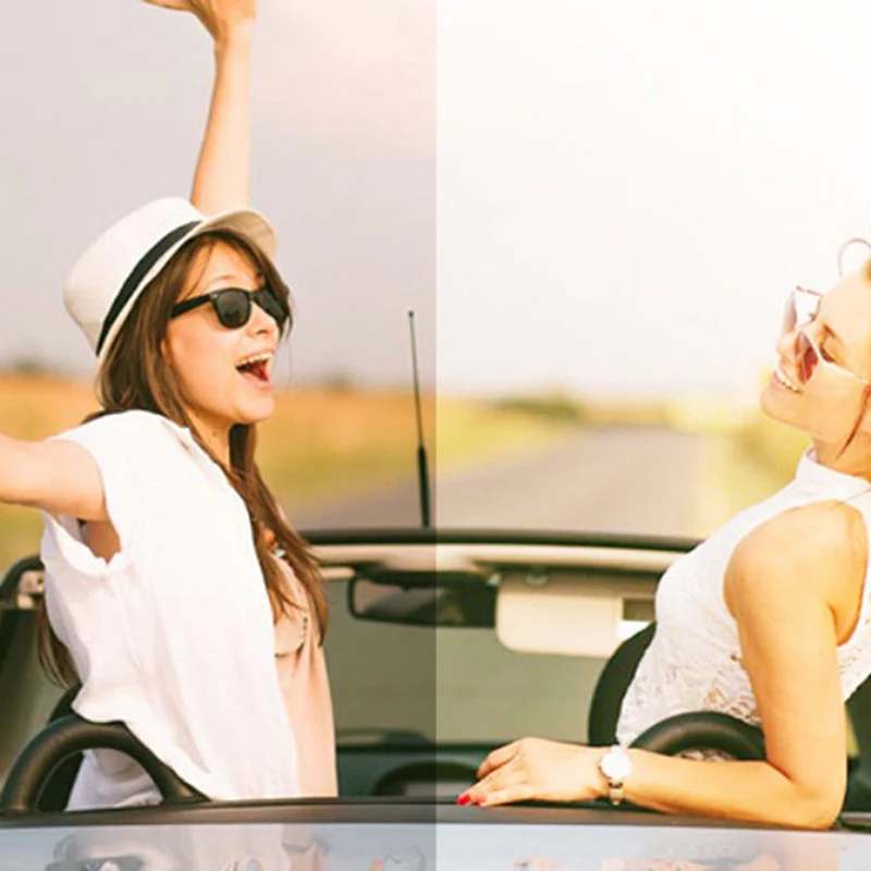 

Frameless Round Sunglasses Photochromic Women Men Fashion Brand Designer Vintage Rimless Eyewear For Female Driving Sun Glasses