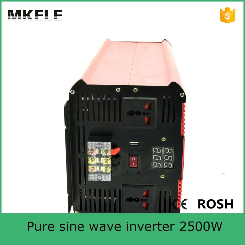 MKP2500-121R чистая Синусоидальная волна универсальное использование 12vdc 120vac 2500 ватт