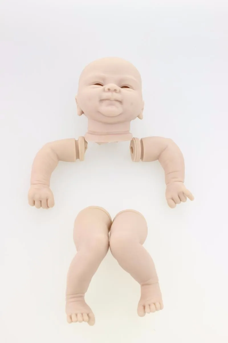 18 дюймов виниловые силиконовые reborn Детские комплекты для DIY reborn младенцев голова 3/4 руки и ноги неокрашенные bebe куклы аксессуары