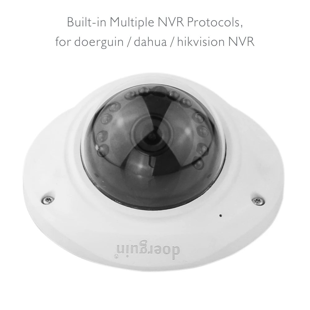 Doerguin PRO SONY IMX323 HiSilicon 3516CV300 H.265 вандалозащищенные Onvif аудио PoE IP Камера с 2 8 мм широкий