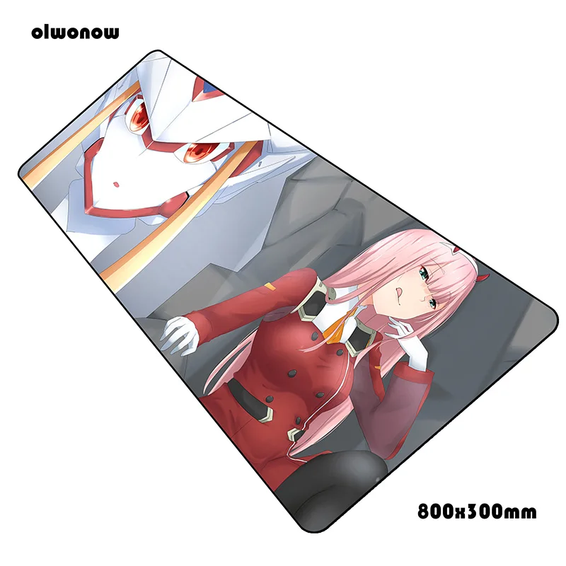 Size 800x300x2mm Коврик для мыши darling in the franxx, 800x300x2 мм, очаровательные коврики для компьютерной мыши, игровые аксессуары, HD Коврик для мыши с узором, игры для геймеров - Цвет: Size 800x300x2mm
