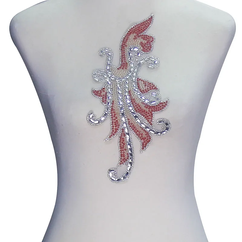 1 шт. бусины с кристаллами Стразы цветок аппликация горячей фиксации нашивки