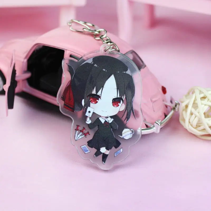Японское аниме Kaguya-sama: Love Is War брелок для ключей с героями мультфильмов автомобильный брелок для ключей Лучший Друг Выпускной подарок на Рождество - Цвет: jyk1
