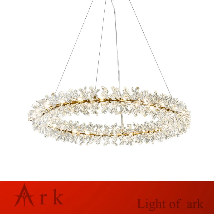 Роскошные хрустальные светодиодсветодиодный подвесные светильники в стиле