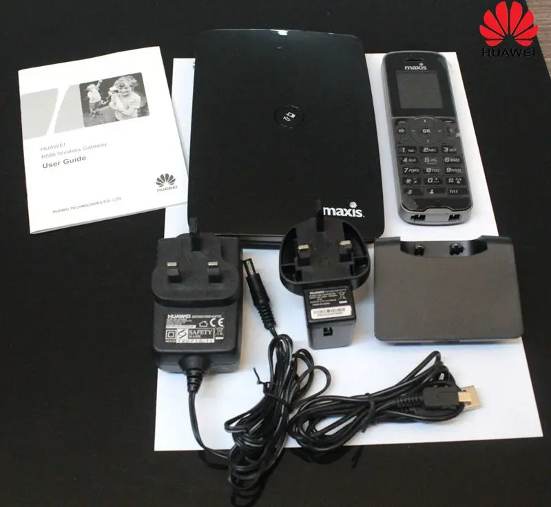 Разблокировать huawei B686 3g Беспроводной шлюз Мобильный маршрутизатор с Телефон Dect
