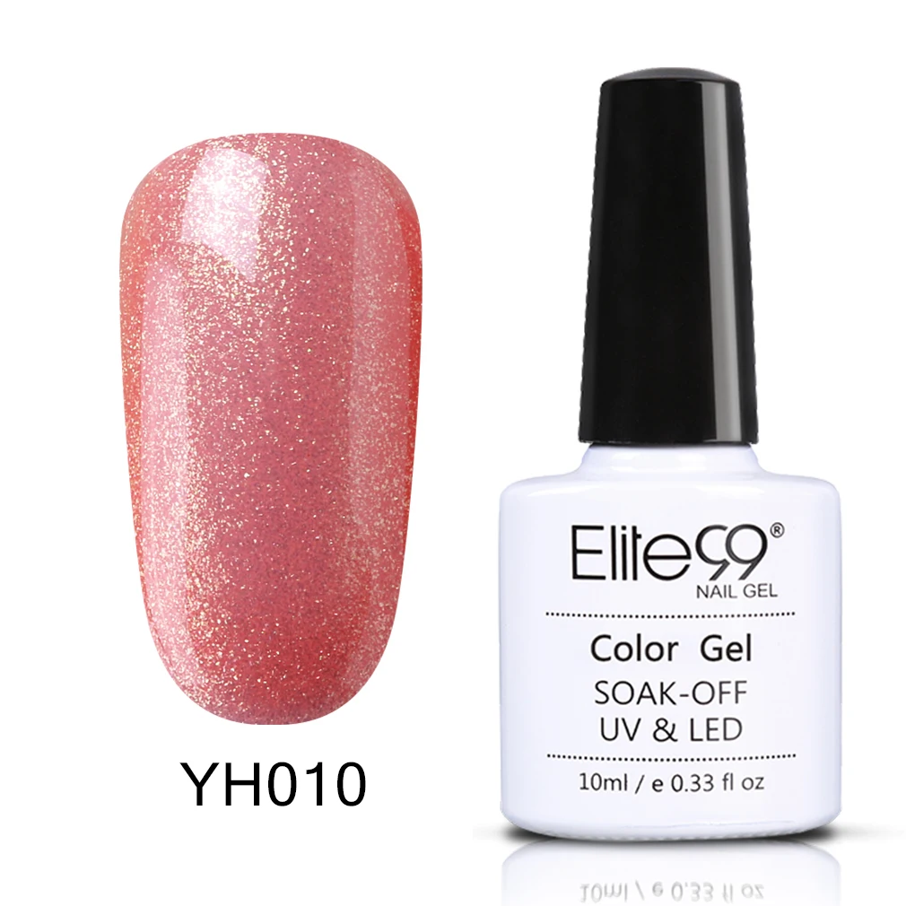 Elite99 уф-гель лак для ногтей 10 мл долгое уф-гель красочные Polishes наир искусство выбрать 1 розовая серия в 12 цветах - Цвет: YH010-10ML