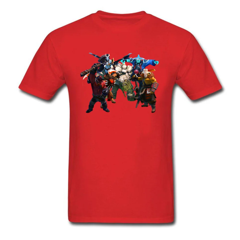 Мужская Футболка Comics Gather Dota 2 Heroes летняя хлопковая с круглым вырезом и