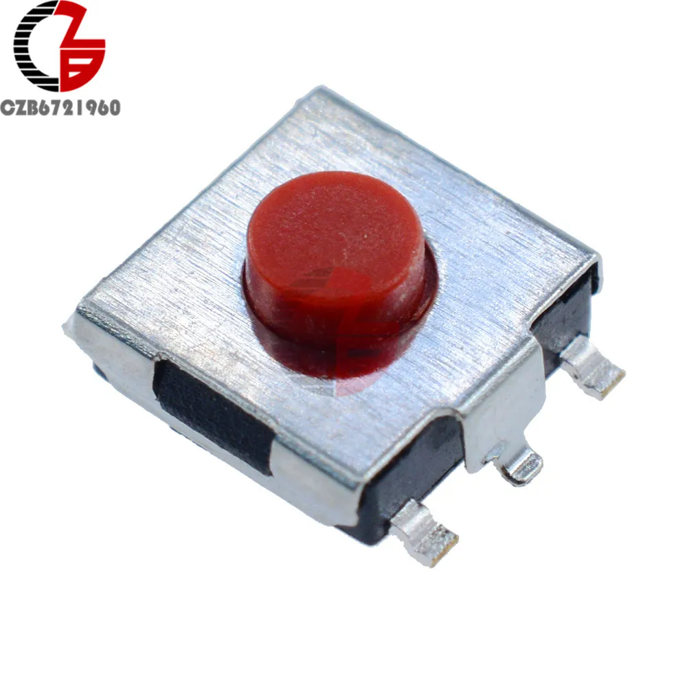 20 шт 5pin 6X6X3,1 мм 6*6*3,1 мм SMD красный тактильный Такт кнопочный Микропереключатель Мгновенный